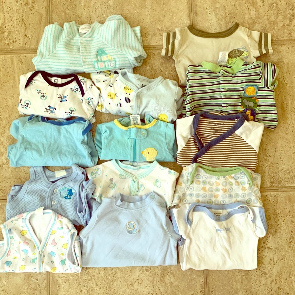 Pajamas, onesies, gowns